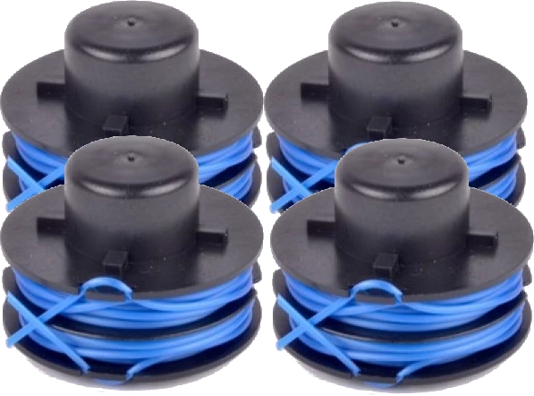 4 x Trimmer spool & line for Qualcast trimmers